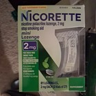  nicorette 2mg Stop Smoking Aid Mini Lozenge 81 Lozenges  2 Mg- Peppermint 2027