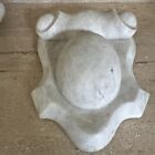 Antique Carved Marble Fireplace Mantle Keystone Circa   1860 -1900  -    12 Lbs