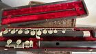 Antique Vintage Grenadilla Ebony Black Wood C Flute  For Parts restoration