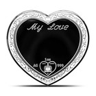 2025 1 Oz Proof Samoa Silver The Gems Of Love Blue Shimmer Coin  high Relief 
