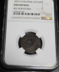 1829-f  philippines  Octavo Real  spanish Colony  Fine Details -ngc-- 