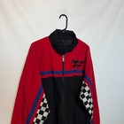 Vintage Snap On Racing Team Jacket Mens Medium Red Black Swingster Embroidered