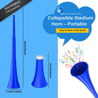 Stadium Horn Vuvuzelas Soccer Noisemakers Collapsible Blow Trumpet Horns Blue 