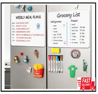 4 Pack Magnetic Dry Erase Board Sheet For Fridge  12 x8  Erasable Refrigerator W