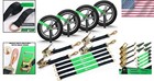 Universal Car Tie Down Straps 2   x 144    - Safely Transport Any Vehicle - 4pk