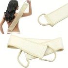 Us Exfoliating Bath Scrubber Shower Back Strap Loofah Spa Body Skin Brush Sponge
