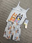Bluey Girls Youth 10 Tight Fit Tank Pajama Set