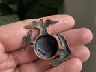 Extremely Rare 1930s China Marine    a Company    Blue Enamel Ega Badge Pre Ww2 Usmc