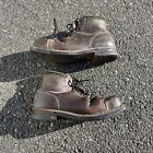 Vintage 30 s   40s Leather Ski Boots Amazing Display Piece Wwii Era
