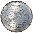  1860  New York City Ny-178wm John K Curtis Watchmaker Merchant Token B32