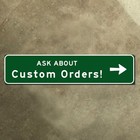 New York Thruway Exit 1 Hall Place Mclean Avenue Highway Road Sign Yonkers 12x9