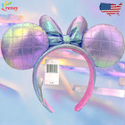Japan Tokyo Disney Resort Ears Iridescent Purple Minnie Mouse Ears Headband
