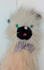 Vintage Furry Pink Kitty Cat Teen Mod Kitschy 50 s 60 s Plush Mcm Stuffed Animal