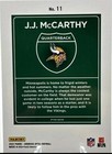 2024 Panini Donruss Downtown  J j  Mccarthy  11  rc  Chaser