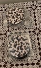 Two Sets Of Black Dachshund Doxie Dog Car Coasters Foam 2 75 Inch Brand New 
