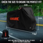 Outdoor Bike Cover Ultra Waterproof - Heavy Duty 210d Oxford Tear Resistant A   
