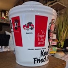 Vintage 1969 Kentucky Fried Chicken Kfc  Bucket  Milk Glass Globe   Shade