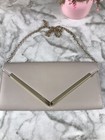 Aldo Vintage Faux Leather Beig Envelope Style Crossbody Purse Bag Compact 11 x5 