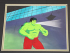 The Incredible Hulk Production Animation Cel On Hand Painted Background 1982
