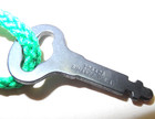 Vintage Original Singer Sewing Machine Bentwood Case Key Blackside Finish  Nice