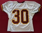 Adidas  30 Washington Redskins 2001 Game Used White Road Jersey Size 44