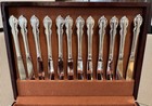 1847 Rogers Brothers Vintage Silver Plate 1959 Reflection Flatware Set For 12