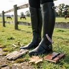 Black Horse Riding Half Chaps Equestrian Gaiters-machine Washable Boots-s M L Xl