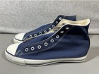 Vintage 90s Made In Usa Converse High Tops Navy Almost Deadstock Size 12