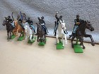 Vintage 1971 Set Of 6 Britains Deetail Blue Union Civil War Cavalry  England