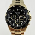Bulova Marine Star Chronograph Men s Quartz Watch Black Dial 41 5 Mm 98b406