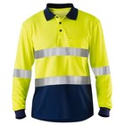 S-3xl Long Sleeve Safety Workwear Shirt Hi Vis Polo Shirts Quick-dry Constructio