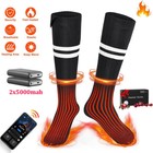 Usb Electric Heated Socks Rechargeable Battery Men Women Winter Boot Foot Warmer