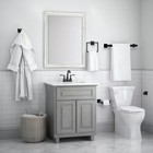 5-piece Black Bathroom Accessory Sets Towel Rack Set Towel Hook Toilet Paper