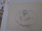 Brave Little Tailor Giant 1938 Disney Cel Drawing Large Image