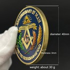 5 Pcs Freemasonry Masonic Gold Coin Brotherhood Badge Holiness The Lord Medal