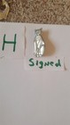   Vtg 1985 Signed Seagull Pewter Canada Jewelry Brooch Pin Cat 2 25  h