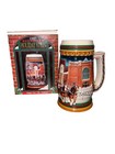 Vintage Budweiser  1997 Holiday  Beer Stein Mug Home For The Holiday   s 90   s Xmas
