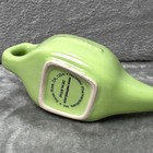 Neilmed Ceramic Neti Pot Sinus Rinse Green Lotus Embossed 8oz 240ml Nasal Wash