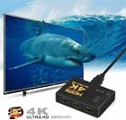 4k Hdmi 2 0 Cable Splitter Switcher Box Hub Ir Remote Control 3x1 Power 3 To 1