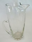 Vintage Cocktail Beverage Set Blown Glass Pitcher 40 Oz  Glasses 8 Oz  7-pc Set