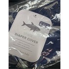 3 Pottery Barn Baby Diaper Covers 6-12 Month Sailboats Whales Sharks Blue Nwt