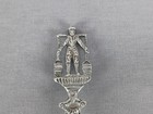 Antique Dutch 833 Silver Figural Man Carrying Buckets Spoon Circa 1902