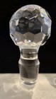 3 Vtg Clear Glass Crystal Decanter Stoppers