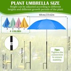 12 Pcs Plant Umbrellas For Outdoors  Bulk 23 6 Inch Plants Garden Umbrella Sh   