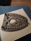 Antique vintage Sad Iron Trivet Rustic Primitive Footed Cast Iron Ironing Trivet