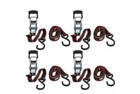12 Ft  X 1 In  Ratchet Tie-down Straps - 4 Pack  S-hook  Heavy-duty  Secure Load