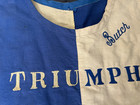 Rare  Vintage 1960s Triumph Motorcycle Tabard Racing Bib Youth Vest Butch  57