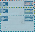 Oman Old Rare Group Of 3 Aerogrammes 25  50   75 B  Tied Fdc Muscat 1979