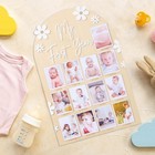 My First Year Photo Frame Board  1st Birthday Girl Boy Gifts  Newborn Daisy 