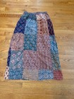 Sacred Threads 2pc Set Skirt M Patchwork Art  Boho Maxi Hippie Artsy Oversized 